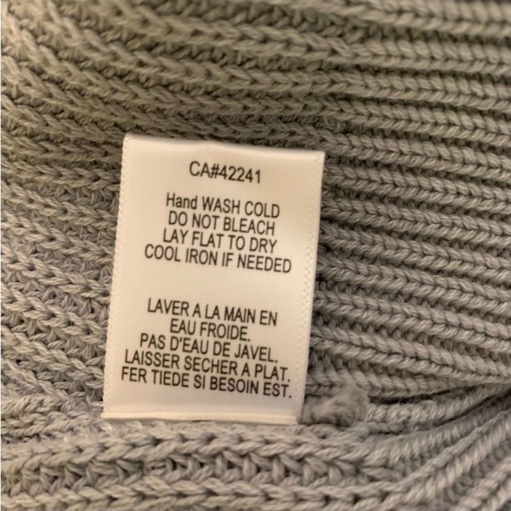 Young Fabulous & Broke Camron Grey Pullover Turtleneck Sweater Size M/L - Picture 8 of 8